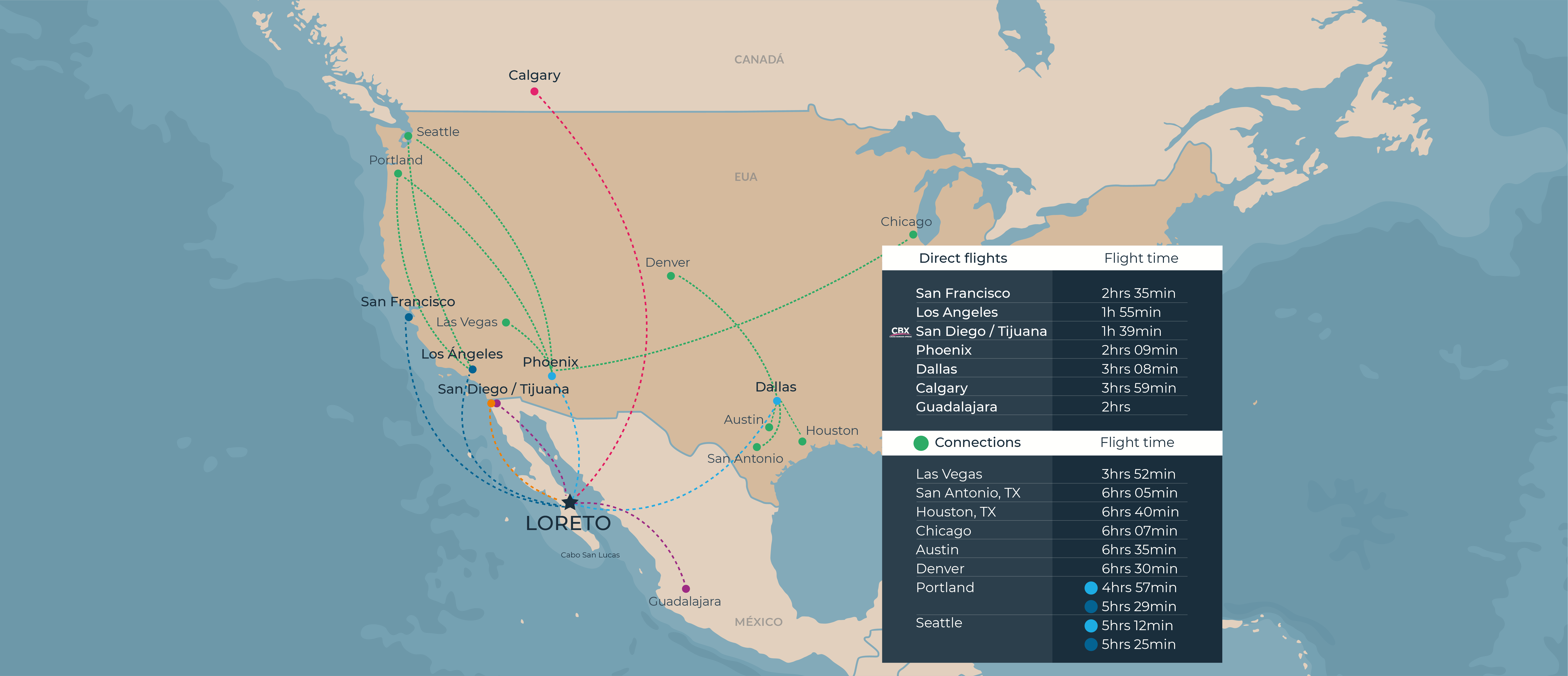 Flights map desktop en